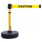 Banner Stakes Plus Barrier Set With Yellow "Caution" Banner